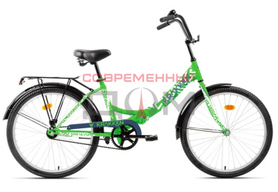 Велосипед складной Krakken Krabs 1.0 24/13.8 зеленый
